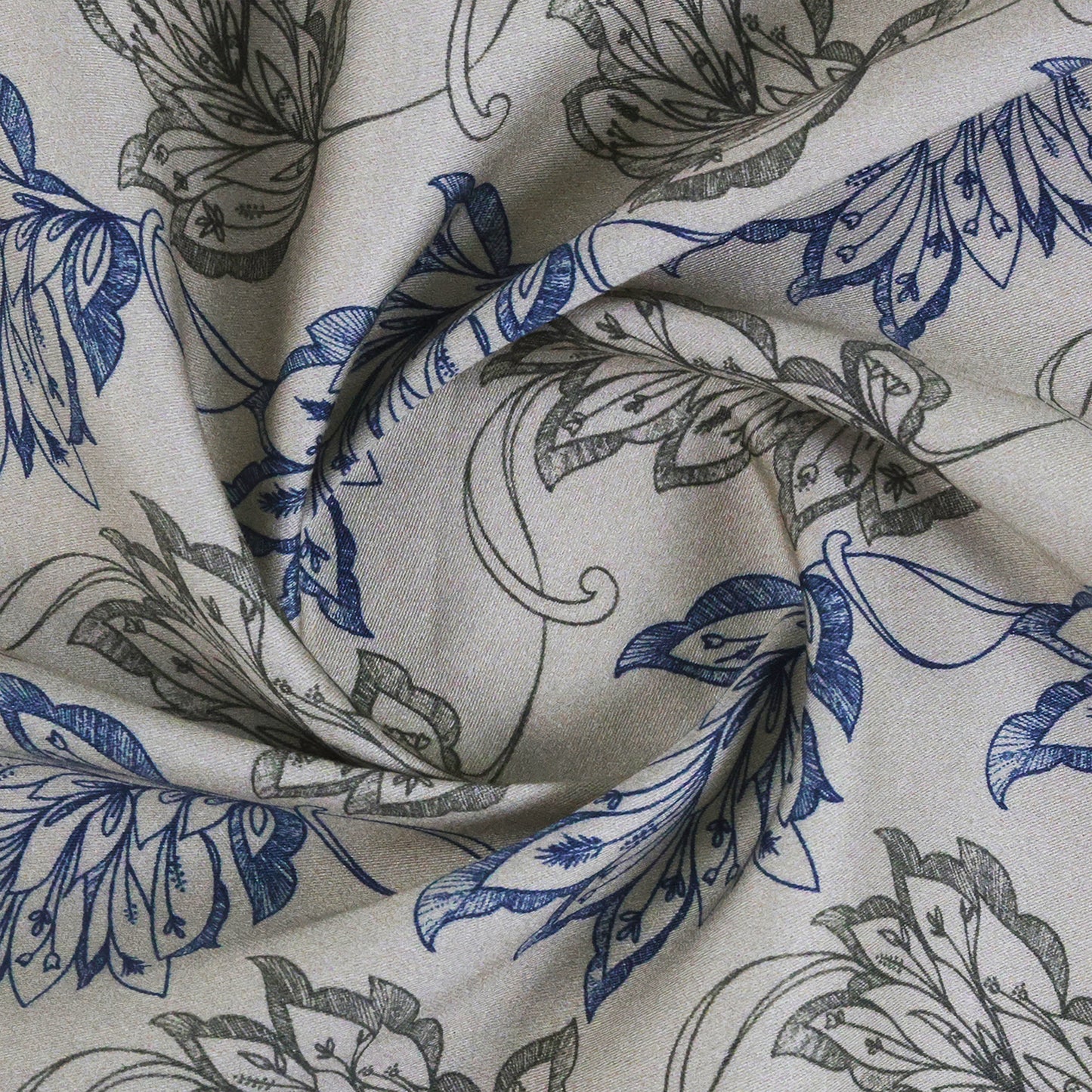 Azure Whisper Print – Misty Bloom