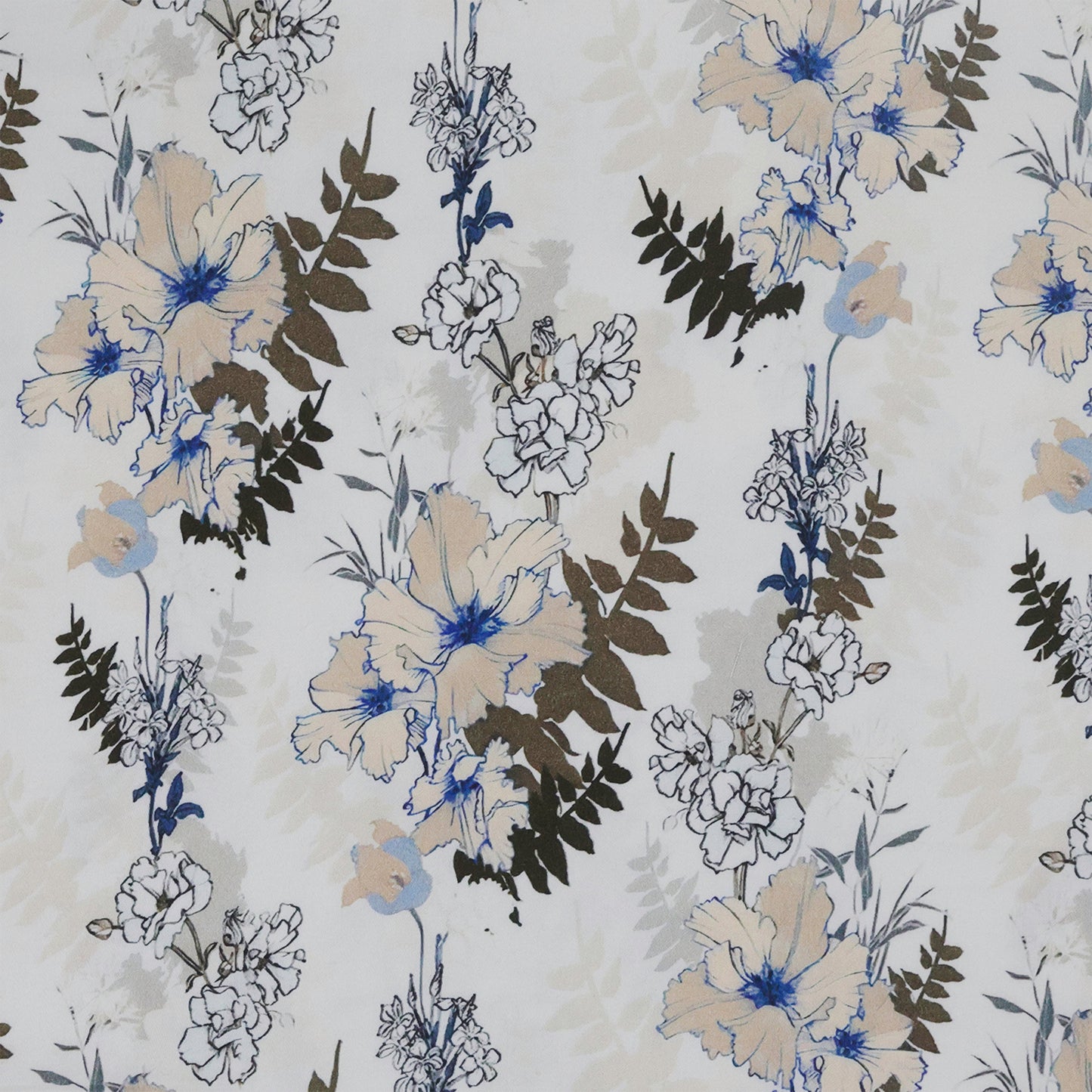 Azure Whisper Print – Rustic Meadow