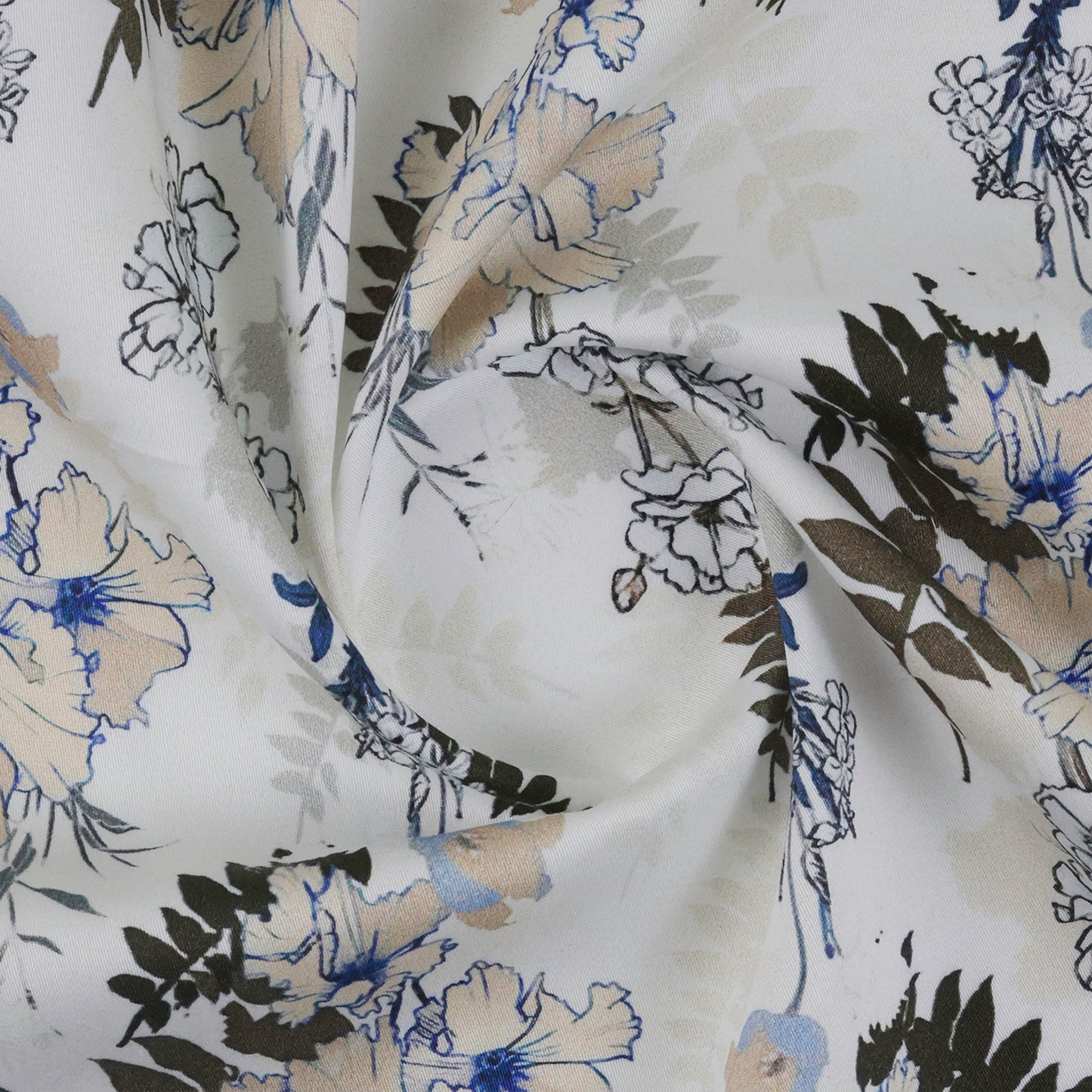 Azure Whisper Print – Rustic Meadow