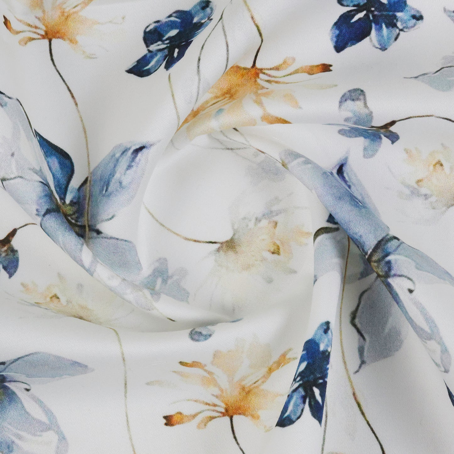 Azure Whisper Print - Twilight Fern