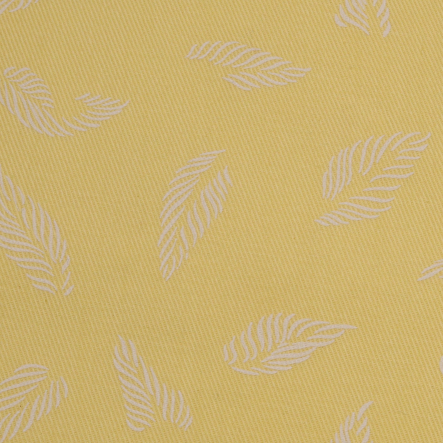 Yellow unstitched cotton fabric for men with leaf pattern