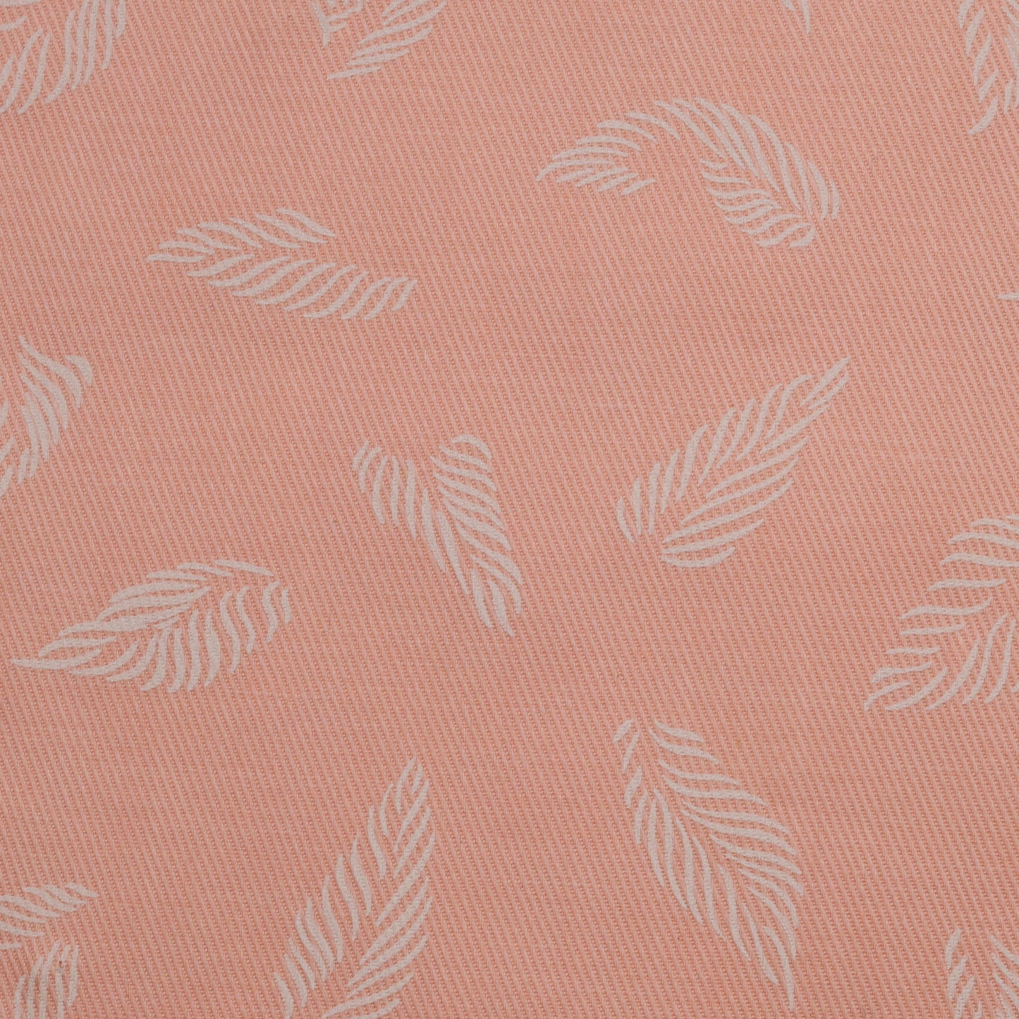 Pattern of white leaves on a pink background