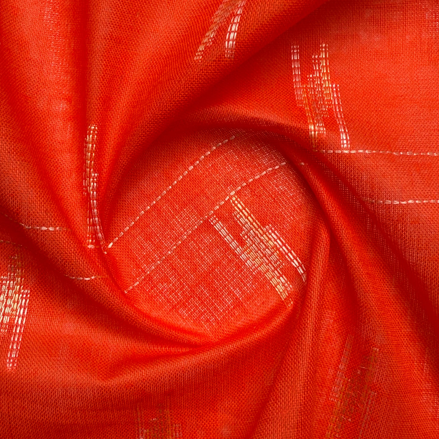 Utsav Paper Cotton - Vermilion Red