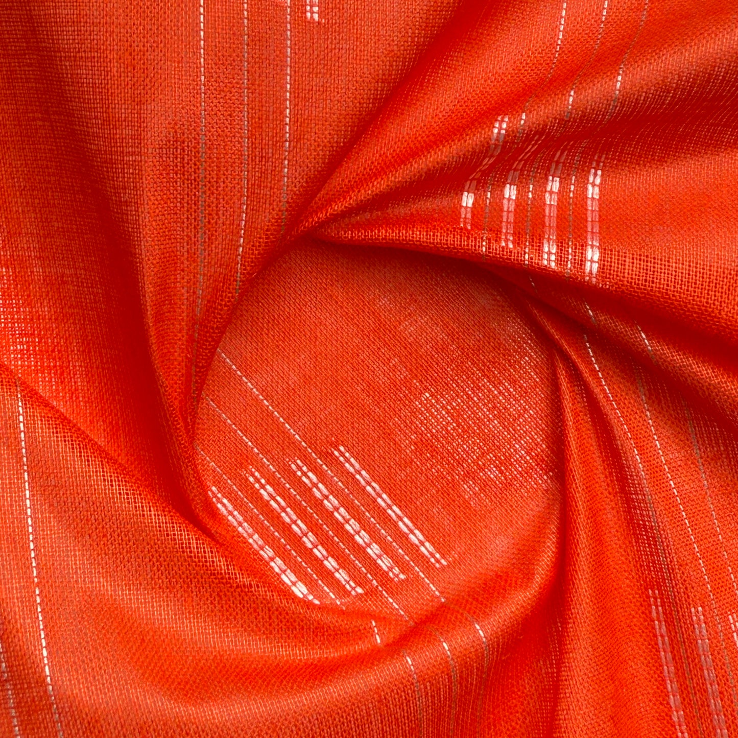 Rajwara Paper Cotton - Vermilion Orange