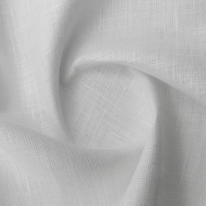 70 Lea – White | Pure Linen Shirting Fabric