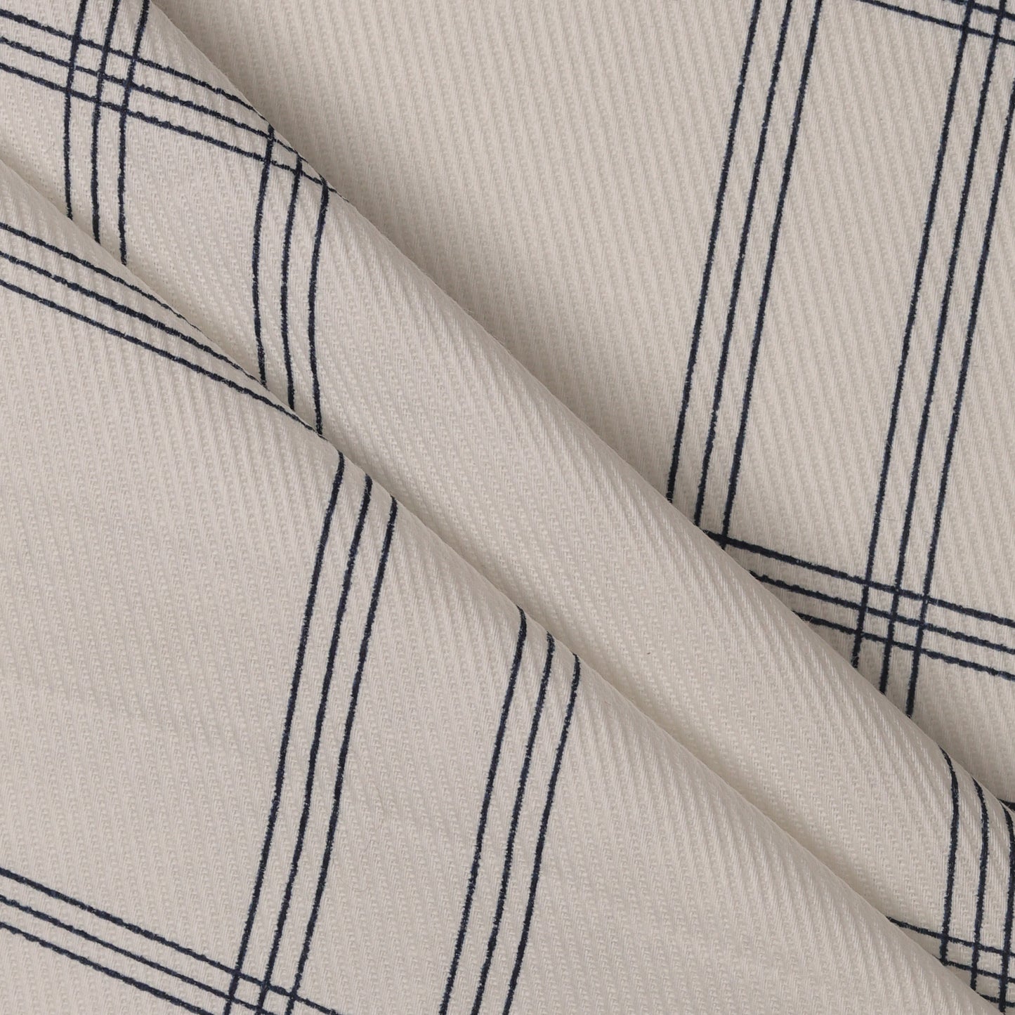 Checkmate Cotton – White | Printed Shirting Fabric
