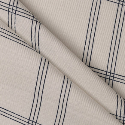 Checkmate Cotton – White | Printed Shirting Fabric