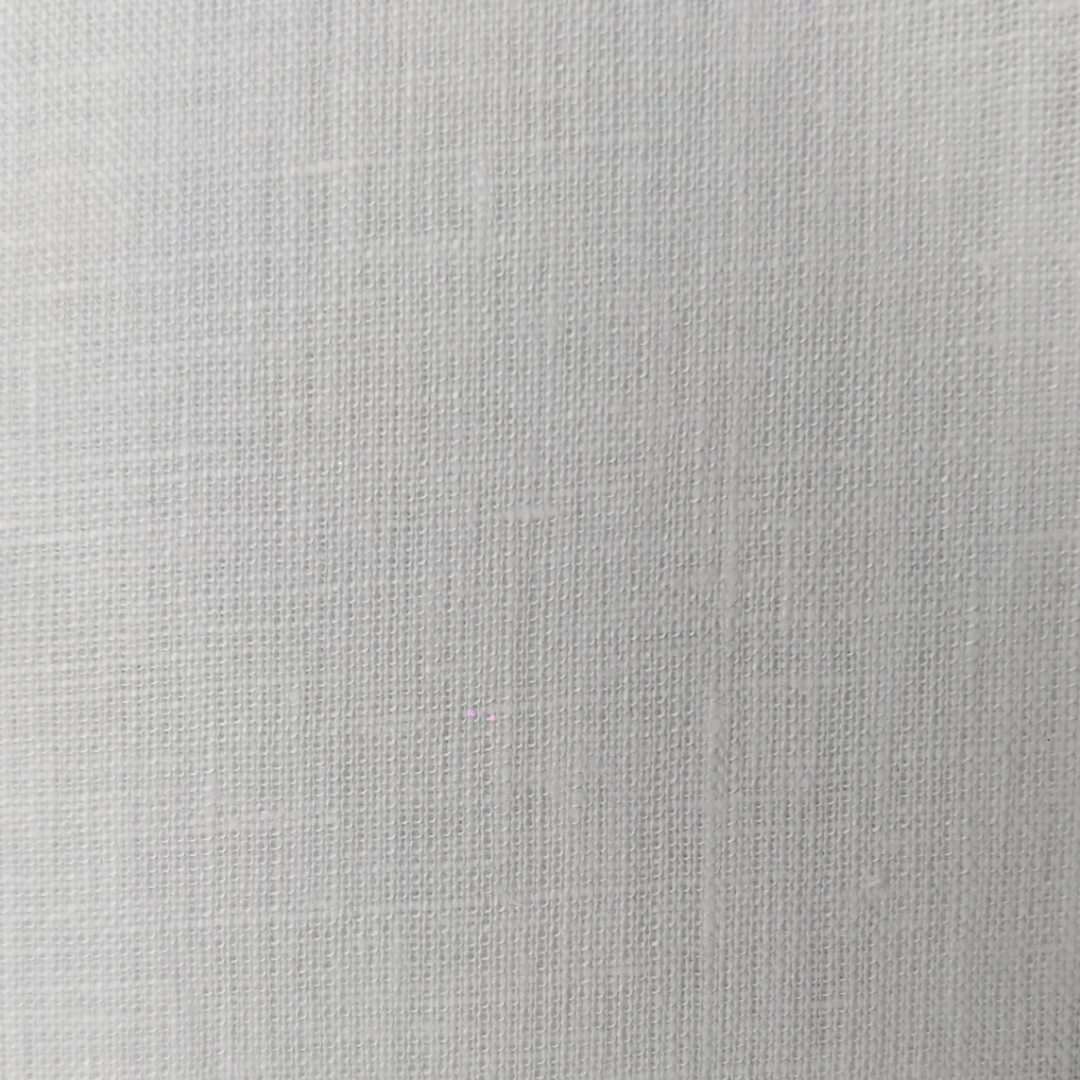 70 Lea – White | Pure Linen Shirting Fabric