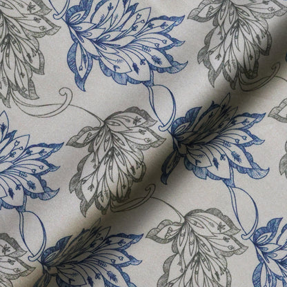 Azure Whisper Print – Misty Bloom