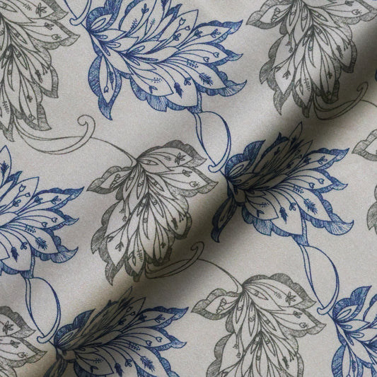 Azure Whisper Print – Misty Bloom