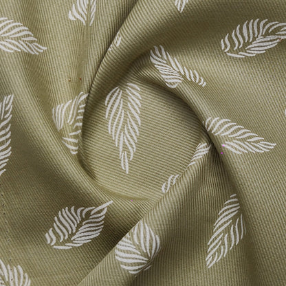Feather Print – Olive | Unstitched Shirting Fabric