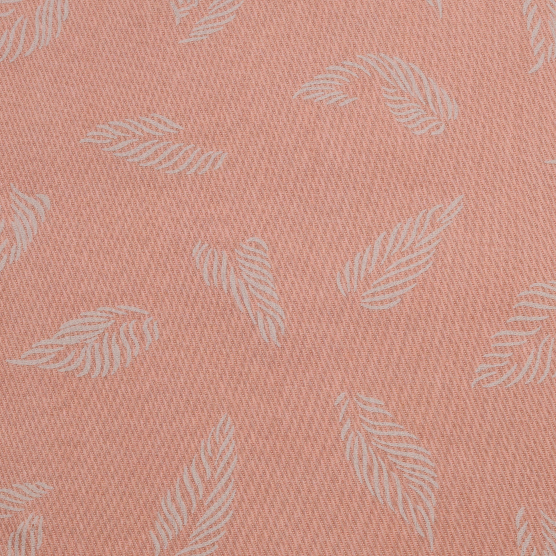 Pattern of white leaves on a pink background