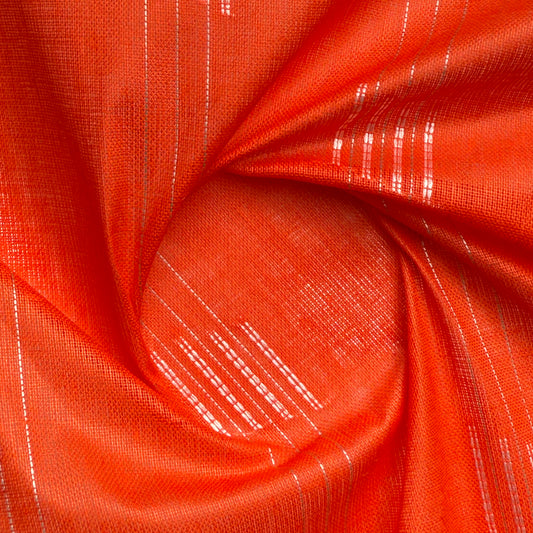 Rajwara Paper Cotton - Vermilion Orange